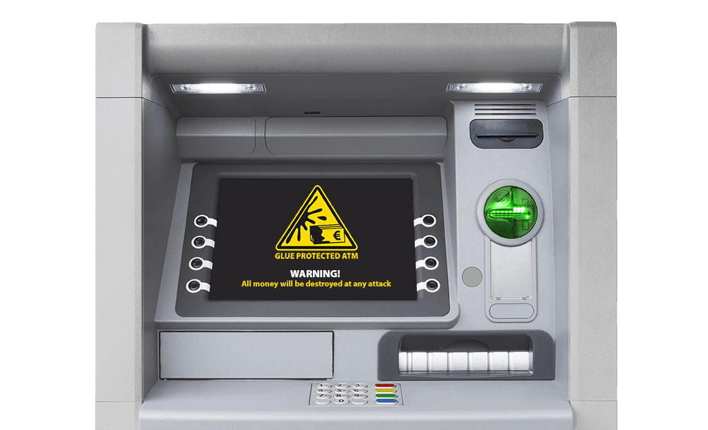 GlueFusion Bargeldverschlechterung mit Klebstoff in Geldautomatenkassetten